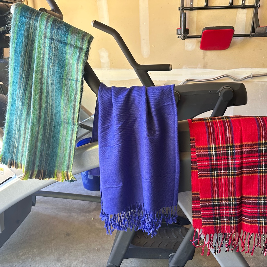 Silk Pashmina And Alpaca Scarves  Assortment Of 3 Scarves